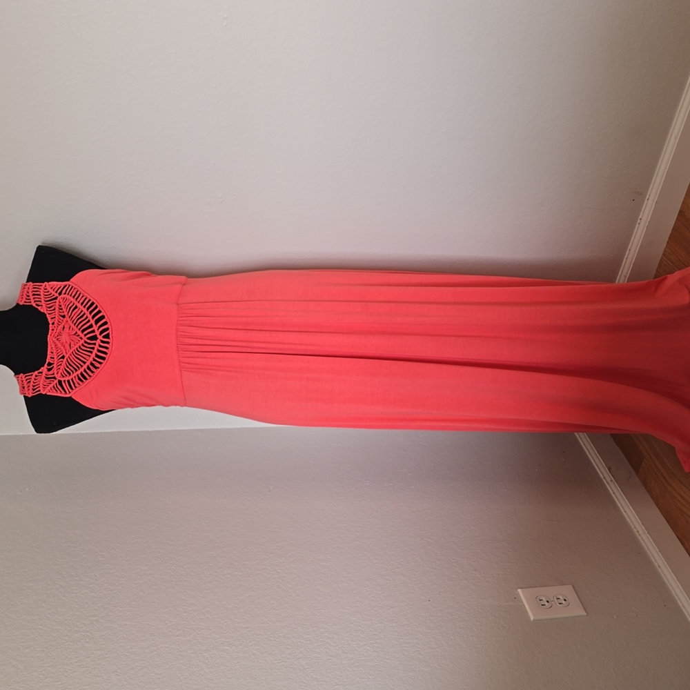 Tommy Bahama Maxi Dress in Coral Size M